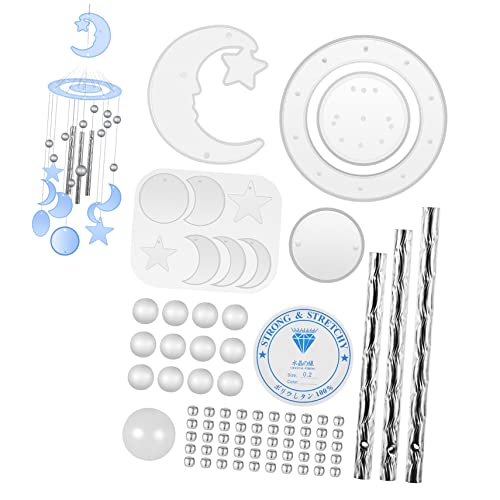 HOMSFOU 1Satz Silikonform für Windspiele DIY Epoxidharz Gießform für Garten Dekoration Zubehör und Anleitung für Bastelprojekte von HOMSFOU
