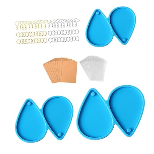 HOMSFOU 1Satz Teiliges Ohrringformen Silikonformen Für DIY Ohrringe Wassertröpfchen Design Vielseitige Gießformen Für Schmuckherstellung Für Anhänger Und Schlüsselanhänger von HOMSFOU
