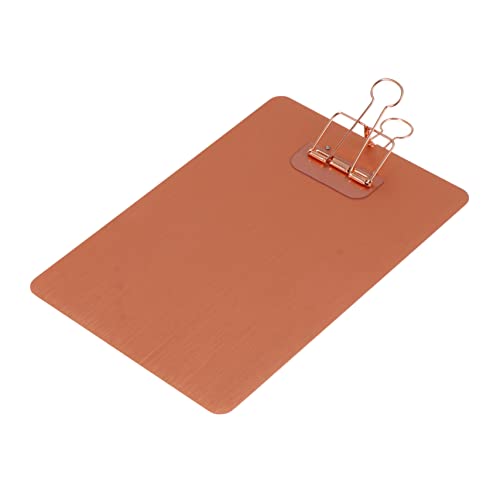 HOMSFOU 1Stück Klemmbrett mit Metallclip und Zwischenablage Design für Büro Schule und Zuhause Robuste und Langlebige Schreibunterlage für Notizen von HOMSFOU