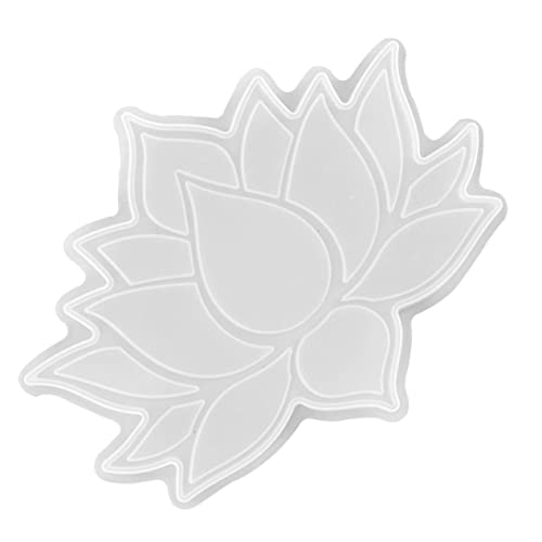 HOMSFOU 1Stück Silikonform DIY Untersetzer Gießform Langlebig und Vielseitig für Projekte mit Trockenblumen Glitzer und Farben von HOMSFOU