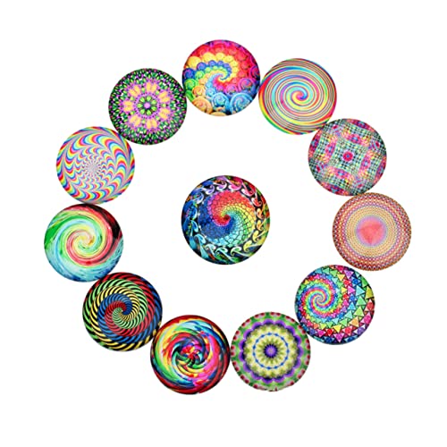 HOMSFOU 1Tasche Beutel Kuppel Cabochon Aufkleber Patches Buntem Ethno Muster für DIY Schmuck Kunsthandwerk und Projekte von HOMSFOU