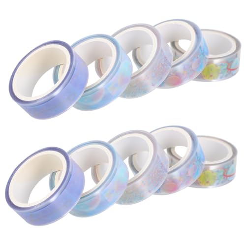 HOMSFOU 2 Boxen Dekoratives Washi Tape Boxen Transparentes Klebestarkes Pet Klebeband für Scrapbooking DIY Handarbeit Tagebuchgestaltung Langlebiges Modisches Bastelzubehör von HOMSFOU