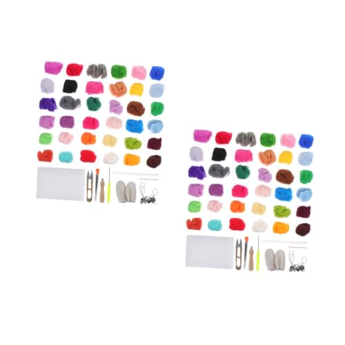 HOMSFOU 2 Boxen Diy Nadelfilzset für Anfänger Farben Filzwolle mit Werkzeugen für Erwachsene Einfach zu Verwenden Lagern Basteln und Diy Projekte HOMSFOU 2 Boxen Diy Nadelfilzset für Anfänger Farben Filzwolle mit Werkzeugen für Erwachsene Einfach zu Verwenden Lagern Basteln und Diy Projekte von HOMSFOU