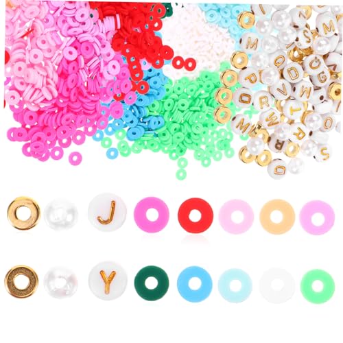 HOMSFOU 2 Boxen Polymer Clay Perlen Boxen Farben DIY Schmuck Bastelperlen für Armband Halskette Anhänger Handgemacht Robust Langlebig von HOMSFOU