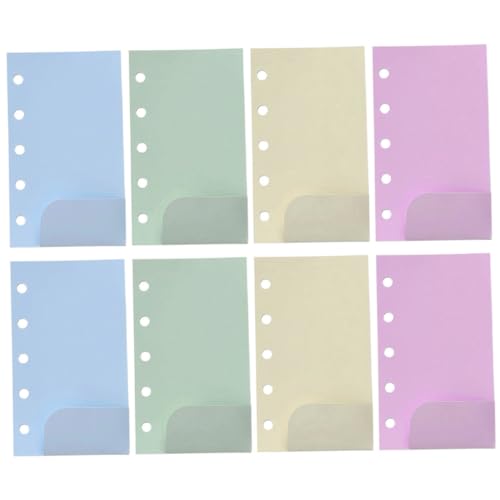 HOMSFOU 2 Einlegetaschen Seitenaufbewahrungstaschen Schul Organizer Taschen Mehrere Wiederverwendbare Einlegetaschen Taschenordner Mit Löchern Scrapbook Binder Tasche Austauschbare von HOMSFOU
