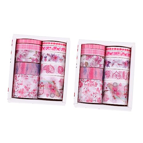 HOMSFOU 2 Handbuch-Aufkleber klebrig Klebstoff breit für Pads hübsches Washi-Tape DIY Klebeband Scrapbooking-Dekorationszubehör Scrapbook-Washi-Tape Scrapbooking-Klebeband Papier Rosig HOMSFOU 2 Handbuch-Aufkleber klebrig Klebstoff breit für Pads hübsches Washi-Tape DIY Klebeband Scrapbooking-Dekorationszubehör Scrapbook-Washi-Tape Scrapbooking-Klebeband Papier Rosig von HOMSFOU