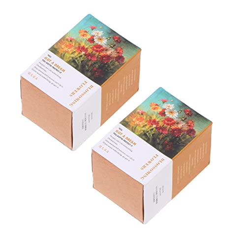 HOMSFOU 2 Packungen Notizkarten Mini Notizblock Papiersammlung Dekorative Karten Journalpapier Scrapbooking Papier Schreiben Kleines Mini Vintage Papier Mini Notizen Basteln von HOMSFOU