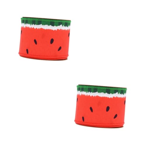 HOMSFOU 2 Rollen Bande dekorative Materialien dickes Band Bänder für Handwerk Bänder mit Wassermelonendruck geschenkband Band zum Verpacken Themenband Anti-Betäubung HOMSFOU 2 Rollen Bande dekorative Materialien dickes Band Bänder für Handwerk Bänder mit Wassermelonendruck geschenkband Band zum Verpacken Themenband Anti-Betäubung von HOMSFOU