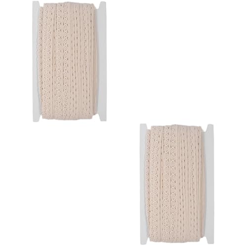 HOMSFOU 2 Rollen Baumwollspitzenband für Diy Bastelarbeiten Langlebiges Handgefertigtes Spitzenband für Vorhänge Tischdecken und Kleidung Yards Rolle Einfarbig Dekorativ und Vielseitig HOMSFOU 2 Rollen Baumwollspitzenband für Diy Bastelarbeiten Langlebiges Handgefertigtes Spitzenband für Vorhänge Tischdecken und Kleidung Yards Rolle Einfarbig Dekorativ und Vielseitig von HOMSFOU