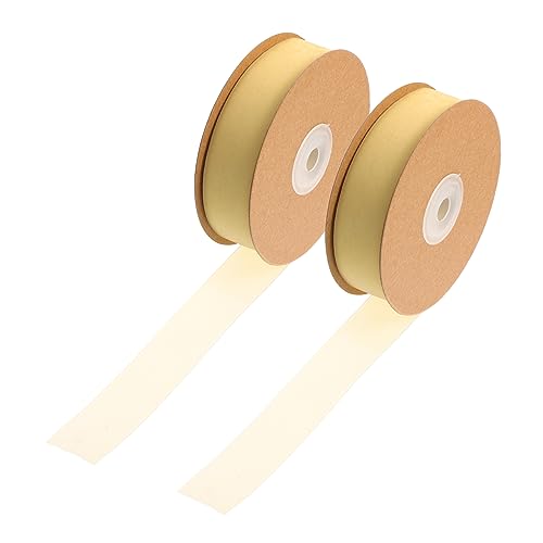 HOMSFOU 2 Rollen Beflockungsband Basteln Bögen Bänder Umwickeln Dekorativ Stoffbänder Satinband Hochzeit Dekoration Samtband Schleifen Zum Verpacken Verpackung Für Beige Nylon HOMSFOU 2 Rollen Beflockungsband Basteln Bögen Bänder Umwickeln Dekorativ Stoffbänder Satinband Hochzeit Dekoration Samtband Schleifen Zum Verpacken Verpackung Für Beige Nylon von HOMSFOU