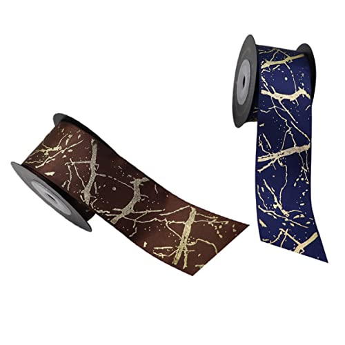 HOMSFOU 2 Rollen Bronzed Polyester Verpackungsband Geschenkverpackungsband für Dekoration und Diy für Feste und Projekte HOMSFOU 2 Rollen Bronzed Polyester Verpackungsband Geschenkverpackungsband für Dekoration und Diy für Feste und Projekte von HOMSFOU