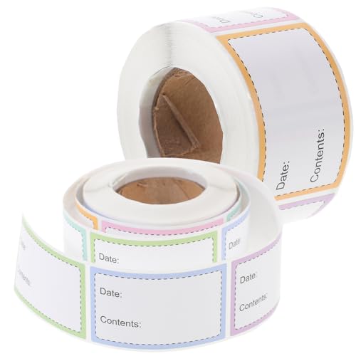 HOMSFOU 2 Rollen Dateiidentifikationsaufkleber Gefrierteletiketten Etiketten Für Gläser Etiketten Aufkleber Essen Etikett Mit Glasaufklebern Glasetiketten Lebensmittel Behälter Papier HOMSFOU 2 Rollen Dateiidentifikationsaufkleber Gefrierteletiketten Etiketten Für Gläser Etiketten Aufkleber Essen Etikett Mit Glasaufklebern Glasetiketten Lebensmittel Behälter Papier von HOMSFOU