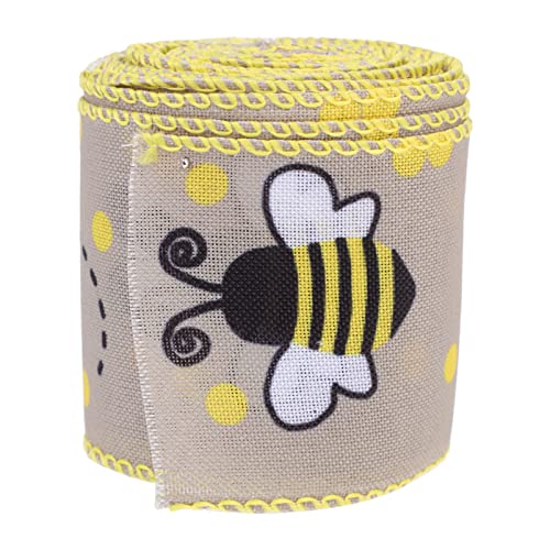 HOMSFOU 2 Rollen Dekoratives Festival Kantenband Diy Geschenkband mit Bienenmuster für Hochzeits und Tischdeko pro Rolle für Bastelarbeiten und Feiern von HOMSFOU