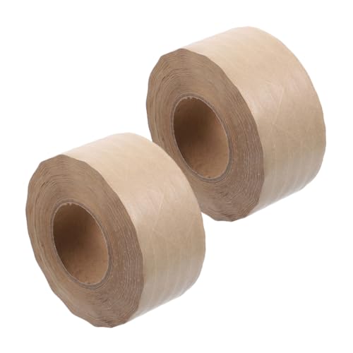 HOMSFOU 2 Rollen Dichtungsband gummiertes Papierband Klebeband für Bilderrahmen wasserdichtes Band verstärktes wasseraktiviertes Klebeband wasseraktiviertes Bastelband Kraftpapier HOMSFOU 2 Rollen Dichtungsband gummiertes Papierband Klebeband für Bilderrahmen wasserdichtes Band verstärktes wasseraktiviertes Klebeband wasseraktiviertes Bastelband Kraftpapier von HOMSFOU