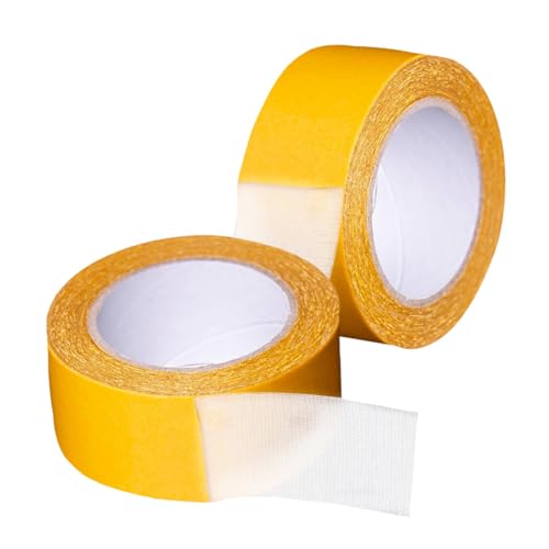 HOMSFOU 2 Rollen Doppelseitiges Klebeband auf Stoffbasis klebrig Teppich doppelt Verpackung einseitig starkes Klebeband Mehrzweckband Paketklebeband Transparentes Netzband HOMSFOU 2 Rollen Doppelseitiges Klebeband auf Stoffbasis klebrig Teppich doppelt Verpackung einseitig starkes Klebeband Mehrzweckband Paketklebeband Transparentes Netzband von HOMSFOU