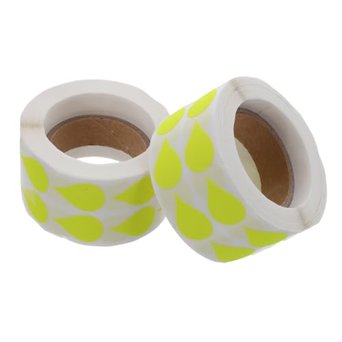 HOMSFOU 2 Rollen Fluoreszierende Teardrop Aufkleber Wasserabweisende Beschreibbare Etiketten für Vorratsgläser Küchenregale Klassenzimmer Büroorganisation Selbstklebende Farbige Marker HOMSFOU 2 Rollen Fluoreszierende Teardrop Aufkleber Wasserabweisende Beschreibbare Etiketten für Vorratsgläser Küchenregale Klassenzimmer Büroorganisation Selbstklebende Farbige Marker von HOMSFOU
