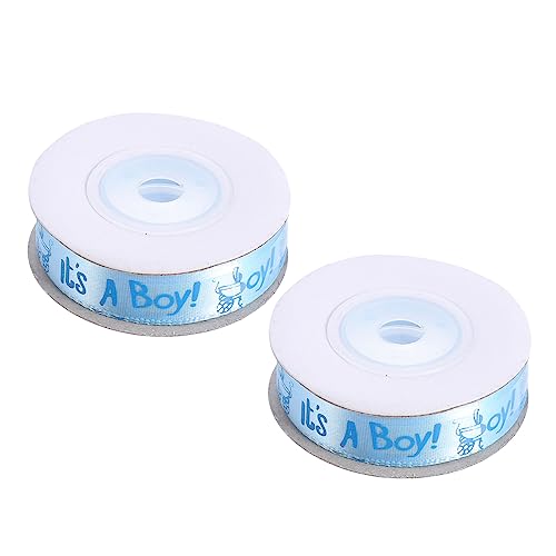 HOMSFOU 2 Rollen Geburtstagsband für Geburtstag Verpackung Partydekorationen Satinband geschenkband Druckband Sackleinenband Banddekor Polyester Rosa HOMSFOU 2 Rollen Geburtstagsband für Geburtstag Verpackung Partydekorationen Satinband geschenkband Druckband Sackleinenband Banddekor Polyester Rosa von HOMSFOU