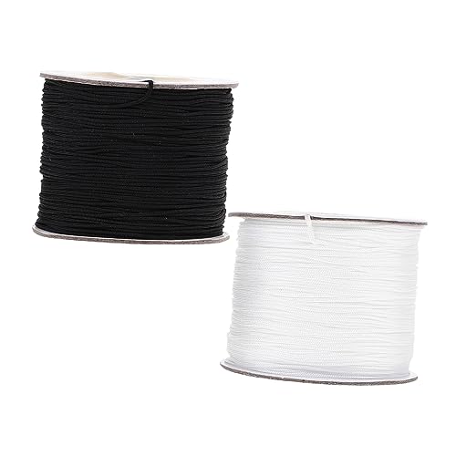 HOMSFOU 2 Rollen Geflochtene Perlen Schnur für Schmuckherstellung DIY Armbänder für Kreative Bastelprojekte und HOMSFOU 2 Rollen Geflochtene Perlen Schnur für Schmuckherstellung DIY Armbänder für Kreative Bastelprojekte und von HOMSFOU
