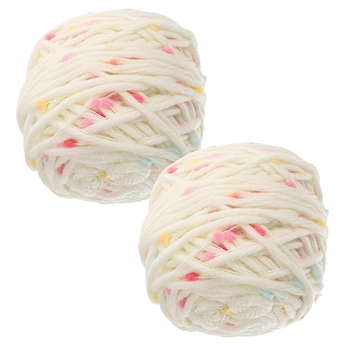 HOMSFOU 2 Rollen Handarbeitsgarn Multifunktionales Häkeln und Stricken Weiches und Flexibles Garn für Diy Projekte Katzen und Bekleidung Atmungsaktiv und Reißfest von HOMSFOU