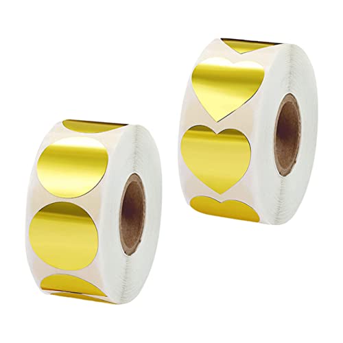 HOMSFOU 2 Rollen Herzform Selbstklebende Siegelaufkleber Geschenkverpackungen Grußkarten Blumensträuße HOMSFOU 2 Rollen Herzform Selbstklebende Siegelaufkleber Geschenkverpackungen Grußkarten Blumensträuße von HOMSFOU
