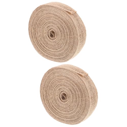 HOMSFOU 2 Rollen Juteband Natürliche Dekorative Geschenkband für DIY Handwerk Hochzeitsdekoration Bastelprojekte Geschenkverpackungen und Blumenarrangements Langlebig und Verschleißfest HOMSFOU 2 Rollen Juteband Natürliche Dekorative Geschenkband für DIY Handwerk Hochzeitsdekoration Bastelprojekte Geschenkverpackungen und Blumenarrangements Langlebig und Verschleißfest von HOMSFOU