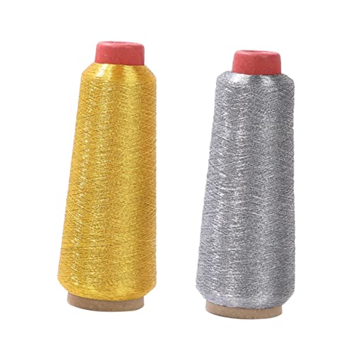 HOMSFOU 2 Rollen Kreuzstich Garn Langlebige Multifunktionale Stickgarn Gold und Silber für Computer Stickerei Diy Projekte und Kinderhandwerk HOMSFOU 2 Rollen Kreuzstich Garn Langlebige Multifunktionale Stickgarn Gold und Silber für Computer Stickerei Diy Projekte und Kinderhandwerk von HOMSFOU