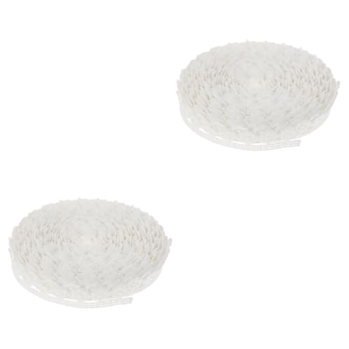 HOMSFOU 2 Rollen Lace Trim Weißes Spitzenband für Hochzeitsdekoration Diy Nähbedarf Vielseitig Einsetzbar für Kleidung Accessoires Bastelprojekte und Mehr Yards von HOMSFOU