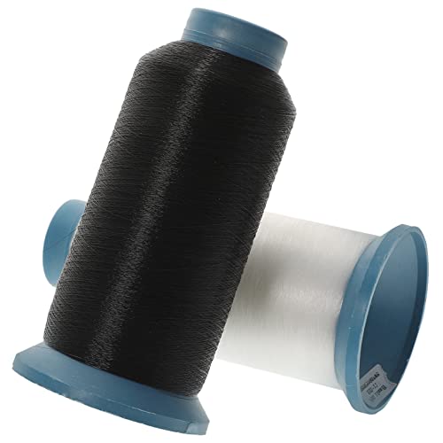 HOMSFOU 2 Rollen Nähgarn Nylon Schwarz und Weiß Hochfeste Transparente Nähfäden für Haarverlängerungen und Nähmaschinen für Reparaturen und Kreative Projekte HOMSFOU 2 Rollen Nähgarn Nylon Schwarz und Weiß Hochfeste Transparente Nähfäden für Haarverlängerungen und Nähmaschinen für Reparaturen und Kreative Projekte von HOMSFOU