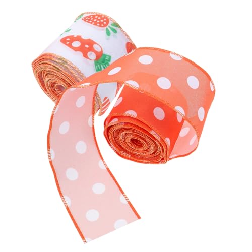 HOMSFOU 2 Rollen Osterband fröhliche osterbänder Geschenkband zu Ostern Bastelbänder zu Ostern Mesh-Stoffband Polyester HOMSFOU 2 Rollen Osterband fröhliche osterbänder Geschenkband zu Ostern Bastelbänder zu Ostern Mesh-Stoffband Polyester von HOMSFOU