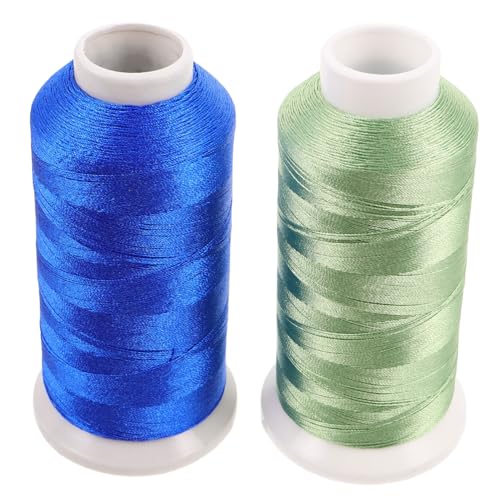 HOMSFOU 2 Rollen Polyester Nähgarn in dicker vertikaler Eis-Seide für Quilten Sticken Polsterung DIY Handnähen Glatte Struktur Knotenresistent Vielseitig für Textilprojekte HOMSFOU 2 Rollen Polyester Nähgarn in dicker vertikaler Eis-Seide für Quilten Sticken Polsterung DIY Handnähen Glatte Struktur Knotenresistent Vielseitig für Textilprojekte von HOMSFOU