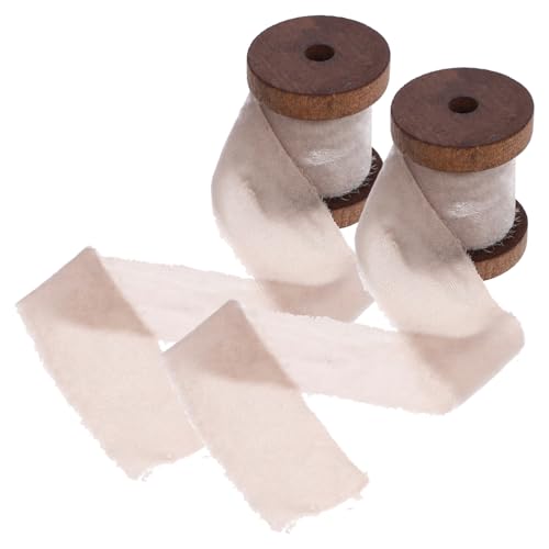 HOMSFOU 2 Rollen Rohkantenband Stoff farbig Geburtstagsdekorationen mit Quasten sortiert dekoratives Verpackungsband kreative Kuchenbänder Blumenverpackungsband Bastelbänder Polyester Grau HOMSFOU 2 Rollen Rohkantenband Stoff farbig Geburtstagsdekorationen mit Quasten sortiert dekoratives Verpackungsband kreative Kuchenbänder Blumenverpackungsband Bastelbänder Polyester Grau von HOMSFOU