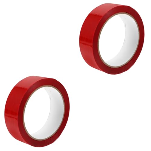 HOMSFOU 2 Rollen Sicherheitsband Klebeband Manipulationsband Blau farbig Sicherheitspaketband Sicherheitssiegelband Wickelband manipulationssichere Sicherheitssiegel das Haustier rot von HOMSFOU