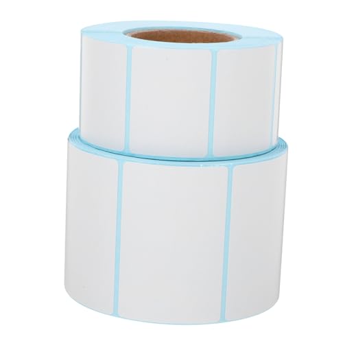 HOMSFOU 2 Rollen Wasserdichtes Barcode -etikett Klebrig Farbig Porto Rücksendeetiketten Versandetiketten Adressetiketten Farbe Mailing Ziehen Um Groß Leer Paketetiketten Aufkleber von HOMSFOU