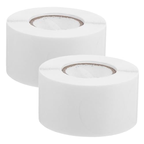 HOMSFOU 2 Rollen transparente Versiegelung runde Aufkleber klare runde Etiketten Labels im Klassenzimmer Paket-Kreis-Etikett Siegel Aufkleber durchsichtige Aufkleber Siegeletikett Papier von HOMSFOU