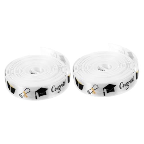 HOMSFOU 2 Rollen verpackung Band Graduierungsband mit Draht hellrosa Band Pastell dekoration Verpackungsband präsentieren DIY Bastelband Polyester Weiß HOMSFOU 2 Rollen verpackung Band Graduierungsband mit Draht hellrosa Band Pastell dekoration Verpackungsband präsentieren DIY Bastelband Polyester Weiß von HOMSFOU
