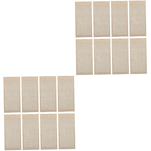 HOMSFOU 2 Sätze 2 Sets Bestickte Lesezeichen Aus Holz Bastelmarker Stichsets Für Stickgarn Ausgefallene Etiketten Lesezeichen Für Buchliebhaberinnen Leere Stich 8 Stücke * 2 von HOMSFOU