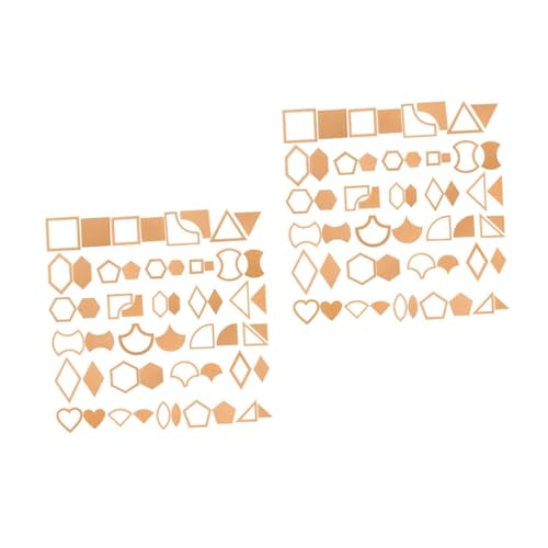 HOMSFOU 2 Sätze Acryl -patchwork -vorlage Nähvorlagen Nähen Wiederverwendbar Quilt-lineal Quilten Von Quadraten Handquiltschablonen Patchwork-nähschablone Stoff Für Chocolate 54 Stück * 2 HOMSFOU 2 Sätze Acryl -patchwork -vorlage Nähvorlagen Nähen Wiederverwendbar Quilt-lineal Quilten Von Quadraten Handquiltschablonen Patchwork-nähschablone Stoff Für Chocolate 54 Stück * 2 von HOMSFOU