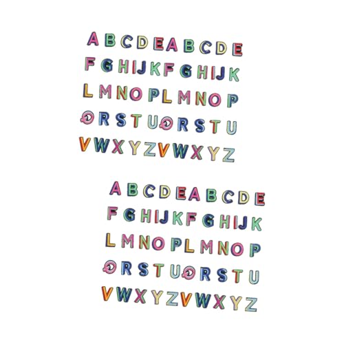 HOMSFOU 2 Sätze Alphabet Patches Aufnähbare Applikationen Für Kleidung Und Accessoires Zum Reparieren Und Dekorieren Von Textilien 52 Stück * 2 HOMSFOU 2 Sätze Alphabet Patches Aufnähbare Applikationen Für Kleidung Und Accessoires Zum Reparieren Und Dekorieren Von Textilien 52 Stück * 2 von HOMSFOU