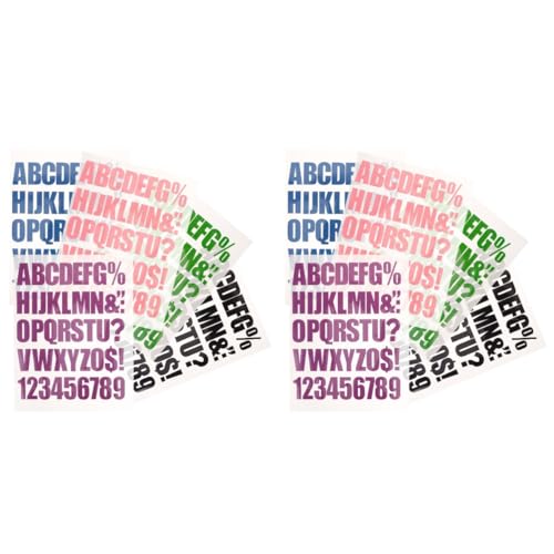 HOMSFOU 2 Sätze Alphanumerische Aufkleber Patch Flicken Für Kleidung Chenille-buchstaben Buchstabenflecken Briefe Bügelbuchstaben Für Kleidung Tinte 5 Blätter * 2 HOMSFOU 2 Sätze Alphanumerische Aufkleber Patch Flicken Für Kleidung Chenille-buchstaben Buchstabenflecken Briefe Bügelbuchstaben Für Kleidung Tinte 5 Blätter * 2 von HOMSFOU
