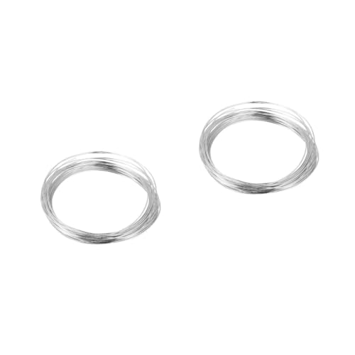 HOMSFOU 2 Sätze Aluminiumdraht Für Diy Schmuckherstellung À Flexibles Langlebiges Aluminium Für Geldbaum Bastelprojekte Silber 5rolle*2 von HOMSFOU