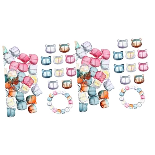 HOMSFOU 2 Sätze Armband Glasperlen Katzengesicht Perlen Katzen Abstandshalter Perlen Tierkopf Perlen Katzenkopf Charms Katzenperlen Zur Schmuckherstellung Katzen Charms 50 Stück * 2 HOMSFOU 2 Sätze Armband Glasperlen Katzengesicht Perlen Katzen Abstandshalter Perlen Tierkopf Perlen Katzenkopf Charms Katzenperlen Zur Schmuckherstellung Katzen Charms 50 Stück * 2 von HOMSFOU