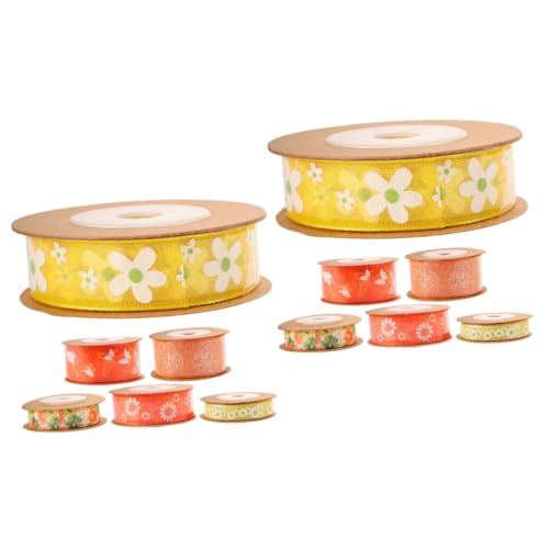HOMSFOU 2 Sätze Bastelband Mit Blumenmuster Vielseitiges Geschenkband Für Diy Projekte Für Haarbänder Und Festliche Anlässe Robustem Material 6 Rollen * 2 HOMSFOU 2 Sätze Bastelband Mit Blumenmuster Vielseitiges Geschenkband Für Diy Projekte Für Haarbänder Und Festliche Anlässe Robustem Material 6 Rollen * 2 von HOMSFOU