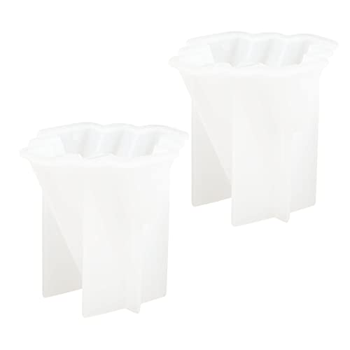 HOMSFOU 2 Sätze Bergkerzenformen Silikon Diy Duftkerzen Gießformen Für Handgemachte Seifen Und Kerzen Wiederverwendbar Für Wachs Und Paraffin Für Kreative Bastelprojekte 2 Stücke * 2 von HOMSFOU