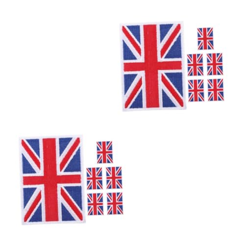 HOMSFOU 2 Sätze Bestickte Nationalflaggen Patches Zum Aufbügeln Diy Aufnäher Für Kleidung Hüte Taschen Zum Reparieren Und Verzieren Farbenfrohe Applikationen Für Mode Und 6 Stück * 2 von HOMSFOU