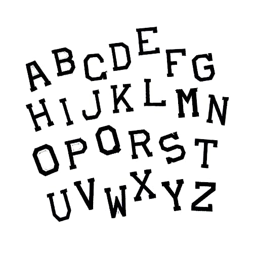 HOMSFOU 2 Sätze Buchstaben Aufnäher zum Aufbügeln und Annähen Schwarze und Weiße Stickapplikationen für Kleidung Diy Umweltfreundliche Alphabet Patches zum Reparieren und Dekorieren HOMSFOU 2 Sätze Buchstaben Aufnäher zum Aufbügeln und Annähen Schwarze und Weiße Stickapplikationen für Kleidung Diy Umweltfreundliche Alphabet Patches zum Reparieren und Dekorieren von HOMSFOU