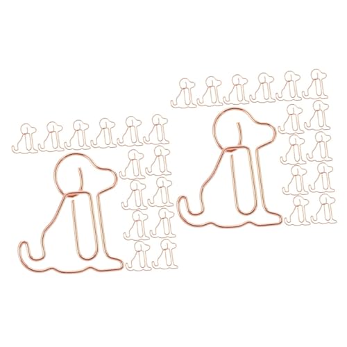 HOMSFOU 2 Sätze Cartoon Markierungsklammer Fixier Büroklammer Cartoon Büroklammer Büroklammer Für Die Schule Büroklammer Fürs Büro Hunde Büroklammer Bürobedarf Hunde 50 Stück * 2 von HOMSFOU