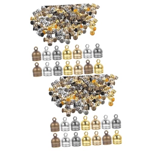 HOMSFOU 2 Sätze Dekorative Endkappen Für Diy Armbänder Und Ohrringe Schnurkappen Für Schmuckherstellung Vintage Stil Und Kreative Projekte Für Bastel Enthusiasten 150 Stück * 2 HOMSFOU 2 Sätze Dekorative Endkappen Für Diy Armbänder Und Ohrringe Schnurkappen Für Schmuckherstellung Vintage Stil Und Kreative Projekte Für Bastel Enthusiasten 150 Stück * 2 von HOMSFOU