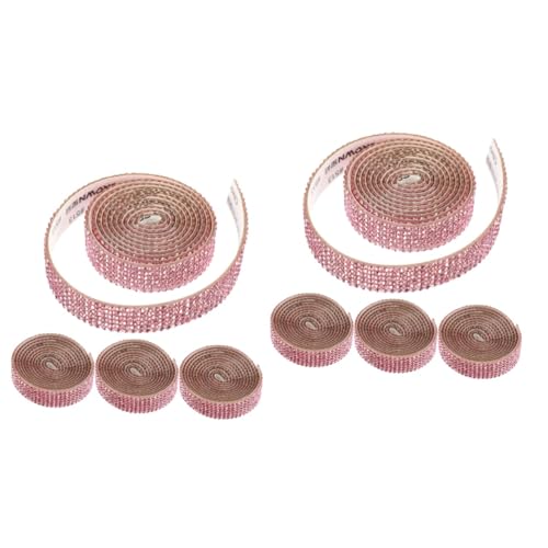 HOMSFOU 2 Sätze Diy Decorative Diamond Aufkleber Herstellung Gürtel Reiz Für Hochzeit Gold Und Strasssteine selber Machen Funkle Strassflecken Applikationen Aus Strass Rosig 4 Rollen * 2 HOMSFOU 2 Sätze Diy Decorative Diamond Aufkleber Herstellung Gürtel Reiz Für Hochzeit Gold Und Strasssteine selber Machen Funkle Strassflecken Applikationen Aus Strass Rosig 4 Rollen * 2 von HOMSFOU