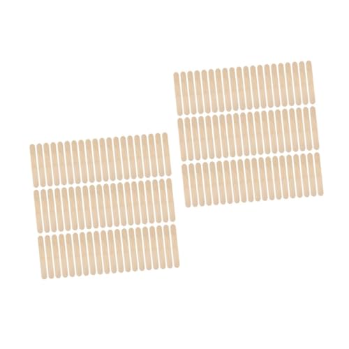 HOMSFOU 2 Sätze Diy Eisstiele Holz Lebensmittelechte Eiscreme Stäbchen Für Bastelprojekte Für Familienaktivitäten Und Kreative Eisrezepte 200 Stück * 2 von HOMSFOU