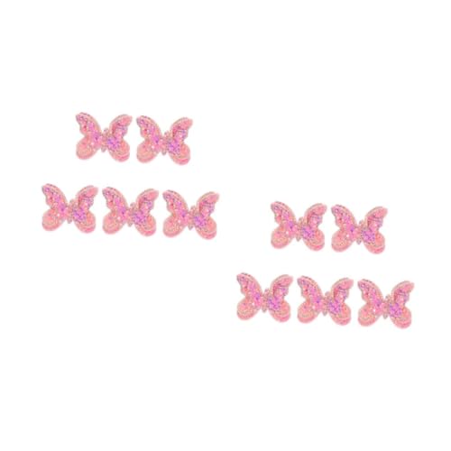 HOMSFOU 2 Sätze Diy Handgemachte Applikationen Schmetterlings Patches Für Haaraccessoires Kleidung Und Bastelprojekte Vielfältige Nutzungsmöglichkeiten Und Dekorative Effekte 5 Stück * 2 von HOMSFOU